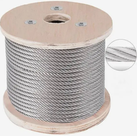 Cable de Acero Galvanizado Recubierto de Zinc de 7x1.04mm, Cable de Soporte para Invernaderos Agrícolas para Colombia y Ecuador