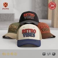 Gorra Trucker XIANKE Minimalista con Fuente Retro de los 90, Estilo Urbano Limpio, Malla Trasera, Logotipo Personalizado, Cierre Ajustable, Gorras Profesionales para Motociclistas
