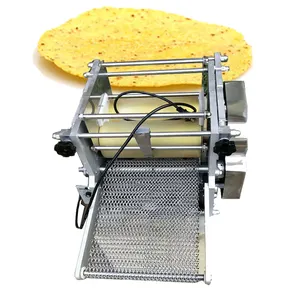 Elektrische Commerciële Tortilla Pannenkoek Maken Machine Volautomatische Maïs Tortilla Chapati Machine Voor Mini Industriële Maker