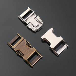Side Release Buckle Alloy Metal Buckle For Bags Durable Hardware Accessory <b>Webbing</b> Fastener Silver Bronze Black - Product Image 1