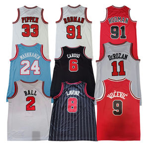 2024 Nieuwe Seizoen Chicago Mesh Lonzo Ball <span class=keywords><strong>2</strong></span> Zach Lavine Borduurwerk Gestikt Rood Custom Mand Uniform Dragen Basketbal Truien - Product Image 4