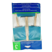Manche en bois bleu éponge mousse pinceaux en gros pour bricolage Graffiti Art artisanat peinture