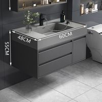 Meuble de salle de bain en PVC, élégant, pour salles de bain modernes CT-202401209