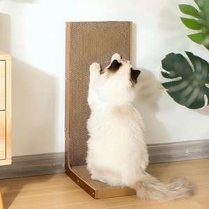 2-Piece L-Shaped <b>Cat</b> <b>Scratching</b> & Lounging <b>Board</b> Solid Wood with Sisal for <b>Cat</b> Owners & Pet-Friendly Families Made in China - Product Image 2