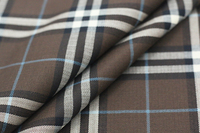 Tissu de chemise en fibre de bambou et élasthanne, sans plis, prêt à l'emploi, à chevrons, teint en fil, pour chemises d'affaires pour hommes