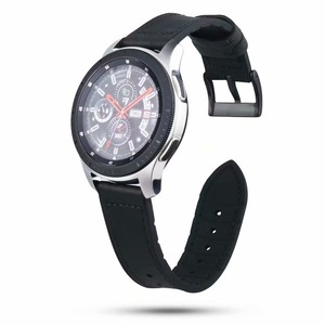 Correas de Reloj YHQ para Samsung <span class=keywords><strong>Galaxy</strong></span> <span class=keywords><strong>Watch</strong></span> 42MM <span class=keywords><strong>46MM</strong></span>, Silicona + Correas de <span class=keywords><strong>Cuero</strong></span> Genuino - Product Image 2