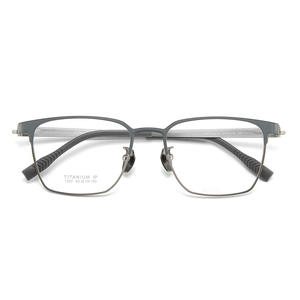 Montures de lunettes carrées pour hommes en titane IP 52-19-152, monture complète antidérapante, origine Danyang - Product Image 1