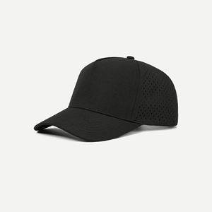 Gorra de Béisbol Personalizada de Cinco Piezas y 6 Paneles, con Perforación Láser, Impermeable, de Secado Rápido, 100% Poliéster, Estilo Denim Duck Tongue - Product Image 2