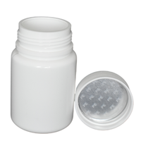 Flacon de médecine HDPE de 60ml-Bouchon à vis avec joint à chaud Récipient solide oral pour pilules Capsules Expédition immédiate