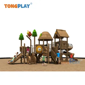 Outdoor toys thatch series children's paradise facilities combination slide safety amusement Plastic entertainment slide