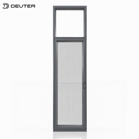 Ventanas de Aluminio Abatibles y Giratorias con Rotura de Puente Térmico, Sellado Triple, Resistentes a Tormentas, Directas de Fábrica, para Proyectos de Construcción de Gran Altura