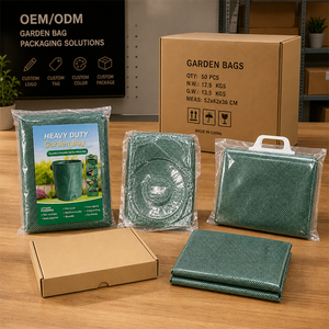 Bolsa para Residuos de Jardín OEM con Cierre de Cremallera, Reutilizable, de PP Tejido, Plegable, con Asas, para Almacenamiento de Hojas y Basura en el Patio - Product Image 6