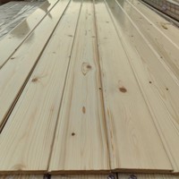Panneaux muraux et de plafond clipsables en bois massif sans peinture, revêtement de sol pour balcon et loft, lambris en pin, cèdre, sapin chinois, Guangdong