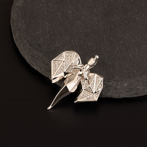 שרשרת קובנית אופנתית למסיבות, אביזר נוצץ עם עיצוב זירקון ואבני חן, במבצע חם - Product Image 4