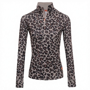 Ropa de Esquí para Mujer Otoño 2025 con Logotipo Personalizado, Ligera, Transpirable, Ecológica, Elástica en Cuatro Direcciones, Spandex/Poliéster, Cierre de Cremallera de un Cuarto - Product Image 2