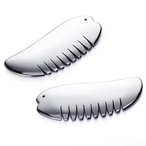 Massaggiatore testa che induce rilassamento con nuovo pettine Guasha raschiatura Terahertz pietra per la salute e la cura della bellezza - Product Image 1