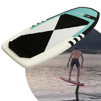 Planche de SUP rigide en carbone OEM bleue, ailes de surf hydrofoil, planche de wakefoil électrique pour sports nautiques avec pompe EFoil
