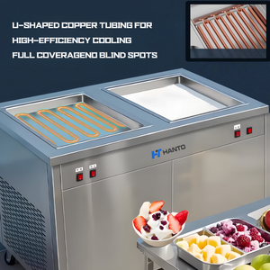 Máquina Comercial Móvil de Yogur Frito Automática de Gran Capacidad con Enfriamiento para Helado, Queso, Smoothies y Rollos de Helado - Product Image 4