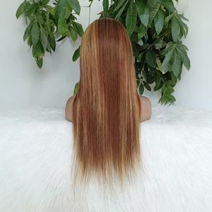 Pelucas de Cabello Humano Baratas de 40 Pulgadas con Parte en U, Sin Pegamento, Pelucas Rubias 613 de Encaje Completo, Pelucas de Cabello Humano Mixto, Pelucas de Cabello Indio Virgen - Product Image 1