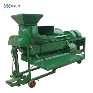 Automatic corn soybean sorghum sheller thresher machine maize shelling peeling threshing machine for sale