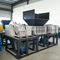 Broyeur de Chariots à Double Arbre pour Métaux de Carrosserie, Concasseur de Déchets d'Acier à Double Arbre pour Usine de Recyclage de Fer et d'Aluminium Automobile