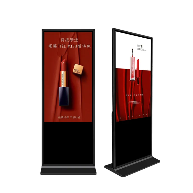 55 inç kapalı yeni teknoloji kat ayakta Kiosk dijital tabela pazarlama Lcd reklam ekranı