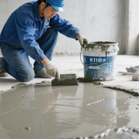 Revêtement imperméable en polymère Revêtement en béton polyuréthane Couleurs multiples Revêtement imperméable à base de ciment