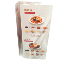 Menu de plats à emporter personnalisé, dépliant imprimé, brochure tri-pliante, impression publicitaire, menus à emporter pour restaurant