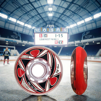 Ruedas de hockey en línea Vik-Max 2026 de doble capa de PU 76A MDI, ruedas específicas para juegos de hockey profesional