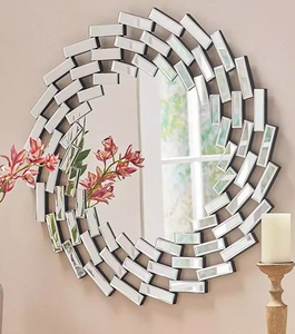 Specchio Decorativo di Lusso per <span class=keywords><strong>Soggiorno</strong></span>, Specchio da Parete con Effetto Diamante Frantumato per Casa e Hotel - Product Image 6