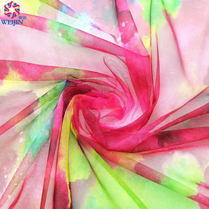 2025 Mới Tùy Chỉnh Nhuộm Dệt Thiết Kế Lụa Satin <span class=keywords><strong>Polyester</strong></span> Spandex Vải Tuyn Lưới In Sợi Dệt Kim Vải Cho May Mặc Đồng Phục Ăn Mặc - Product Image 4