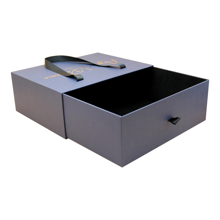 luxury printing logo paper box designs packaging custom wig drawer box packaging with ribbon