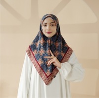 Nouveau imprimé Faux cachemire bandeau acrylique Khimar Hijab châle pour femmes dubaï arabe moyen-orient Style