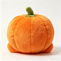 Peluche Citrouille Personnalisée Halloween, Poupée en Peluche Jack O'Lantern, Coussin Citrouille Doux, Décoration Maison et Fêtes, Cadeau de Fêtes