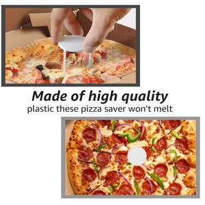 Venta al por mayor PP Plastic Triangle <span class=keywords><strong>Pizza</strong></span> Saver Topper Stands Desechables White <span class=keywords><strong>Pizza</strong></span> Trípodes - Product Image 5
