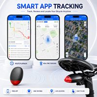 Traceur de vélo intelligent K6 4G GPS BDS avec feu arrière, antivol, éclairage automatique et longue autonomie de la batterie