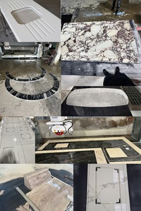 Scie à pont CNC 5 axes Hualong Esa italienne pour la découpe de dalles de granit avec guide linéaire Hiwin et nesting automatique - Product Image 6