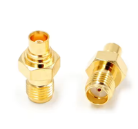 Para SMA a SMB Enchufe macho y conector hembra Conector coaxial RF Adaptador de terminal de cable de latón
