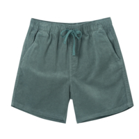 Velours côtelé doux hommes Shorts en gros personnalisé toile tissu 1 pièce décontracté impression numérique motif impression conseil Shorts tricoté