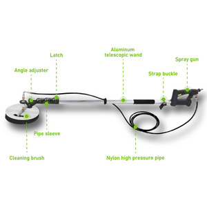 Nettoyeur haute <span class=keywords><strong>pression</strong></span> DANAU 3200 PSI, brosse rotative, lance de pulvérisation télescopique, rallonge de tige - Product Image 3
