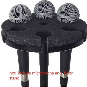 Support de microphone portable professionnel OEM en métal pour 6 micros, support de microphone présidentiel avec bonnette anti-vent en mousse - Product Image 5