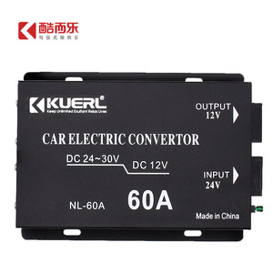 Convertisseur électrique de voiture Kuerl 60A DC 24V vers 12V, alimentation abaisseur de tension pour camion et usage automobile - Product Image 1