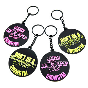 Bán buôn nóng bán thân thiện với môi 3D PVC Keychain khuyến mại Key chủ Trọng lượng nhẹ Key Fob - Product Image 1