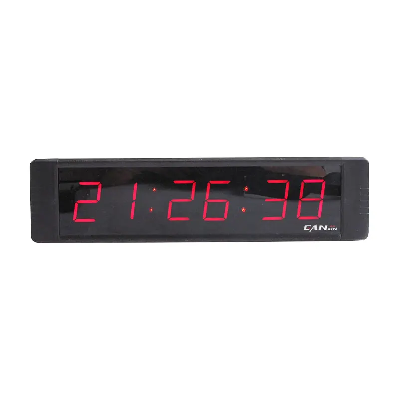 Sensor inteligente de luz nocturna y despertador, Mini reloj Digital LED electrónico de 6 dígitos con cuenta atrás