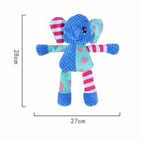 Jouet en peluche couineur pour chien, motif animal de dessin animé mignon, durable, pour le nettoyage des dents, à usage intérieur, idéal pour cadeau pour animaux de compagnie et vente en gros pour animaleries