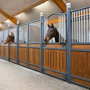 Stalle de cheval en métal de style européen équestre cadre en acier stable de cheval interne activité extérieure écurie de cheval - Product Image 5