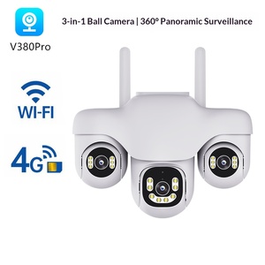 Caméra intelligente pour la maison SC31 V380 4G <span class=keywords><strong>WiFi</strong></span> 6MP 360 °   Caméra IP panoramique <span class=keywords><strong>sans</strong></span> fil à trois yeux et trois têtes avec stockage cloud mobile à distance - Product Image 2