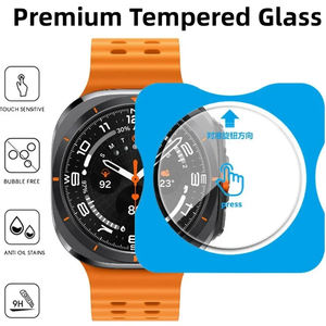 Aibangjia Film de <span class=keywords><strong>protection</strong></span> d'écran en verre trempé pour <span class=keywords><strong>Samsung</strong></span> <span class=keywords><strong>Galaxy</strong></span> <span class=keywords><strong>Watch</strong></span> Ultra 8 7 6 <span class=keywords><strong>5</strong></span> 4 <span class=keywords><strong>Protection</strong></span> sans bulles - Product Image 2