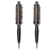 Brosse chauffante numérique à LED avec revêtement en céramique tourmaline, température réglable, design compact pour usage domestique et hôtelier