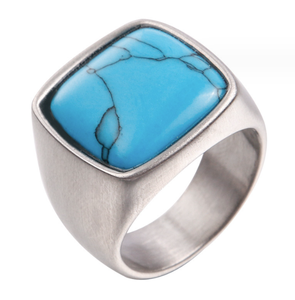 Bijoux fantaisie bagues <span class=keywords><strong>vintage</strong></span> bagues en cristal bague en pierre naturelle pour homme - Product Image 4
